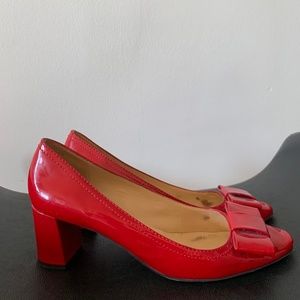 Red Kate Spade Heels w/ Bow (9.5)
